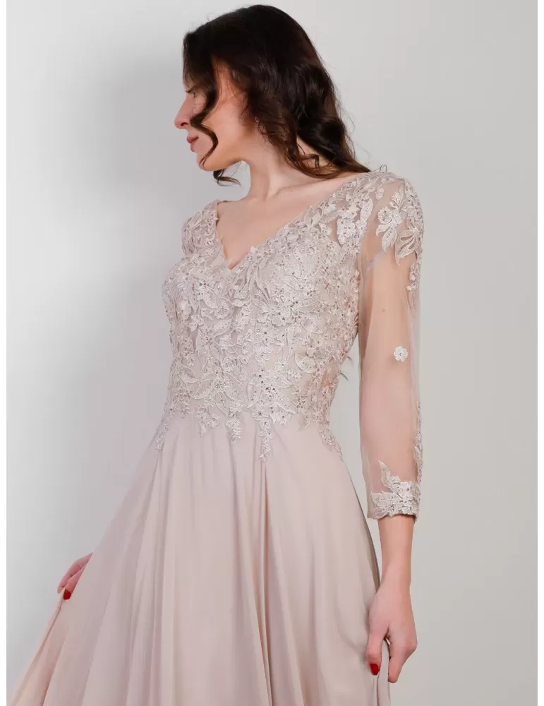 Stunning plus size Pink chiffon large lace dress with rhinestones Stunning plus size Pink chiffon large lace dress with rhinestones