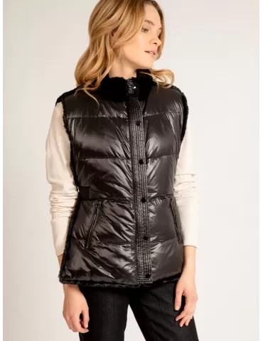 Gilet piumino nero con...