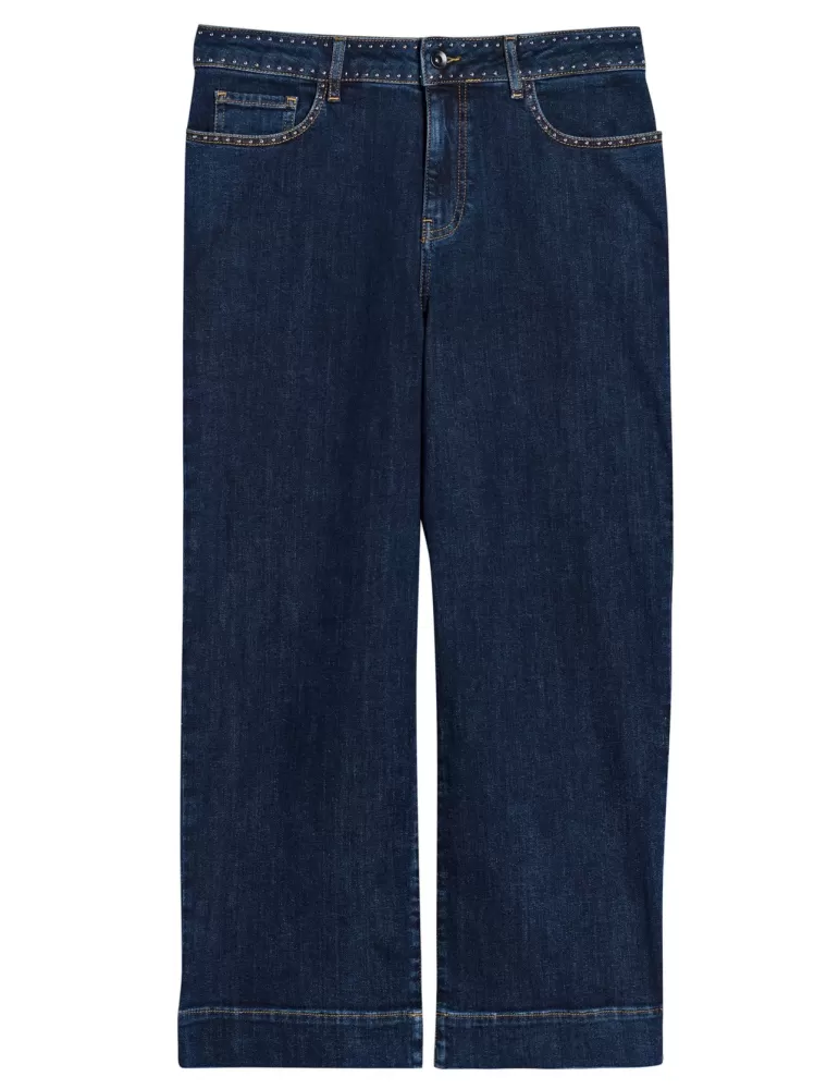 Piero Moretti online - black jeans trousers high waist for ladies