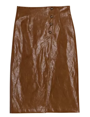 Plus size leather deals skirt 50
