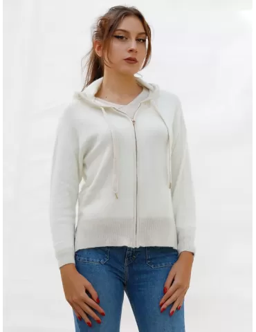 Fuego Woman hoodie milky...