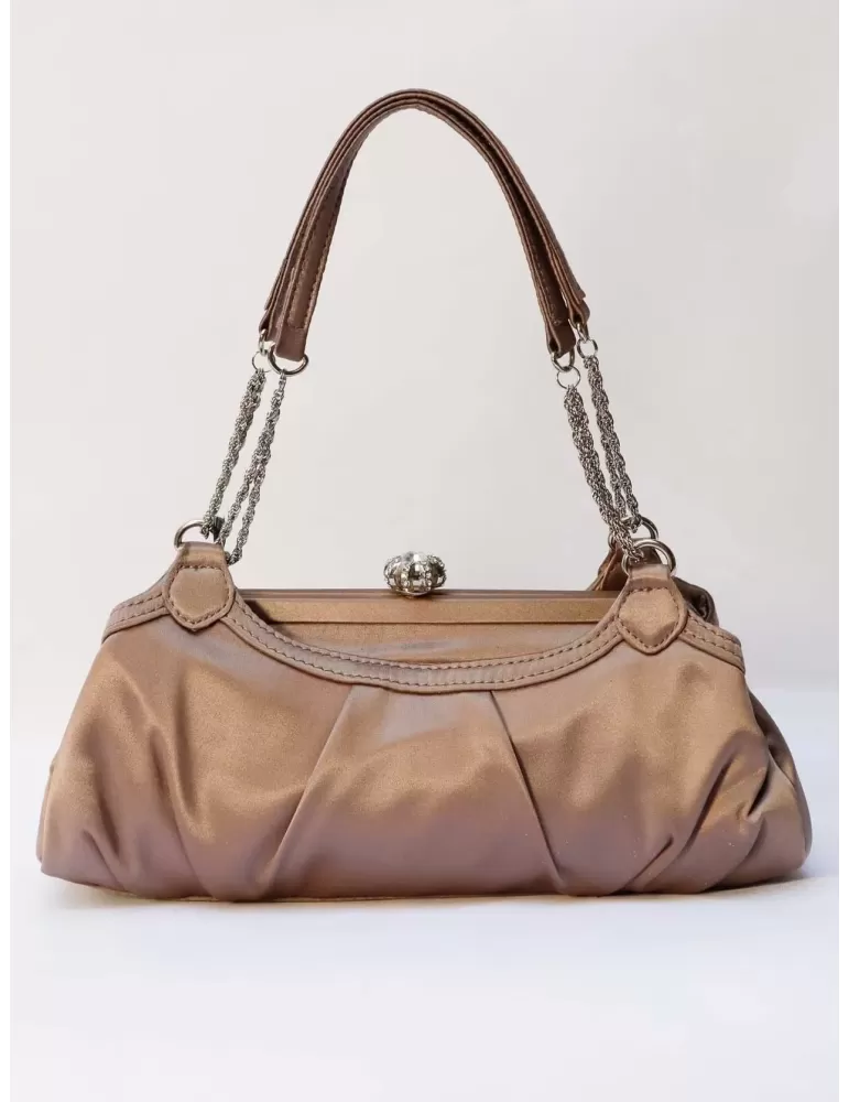 Anna Cecere bags | Pinkish satin clutch evening purse bag acx416 Anna Cecere bags | Pinkish satin clutch evening purse bag acx416