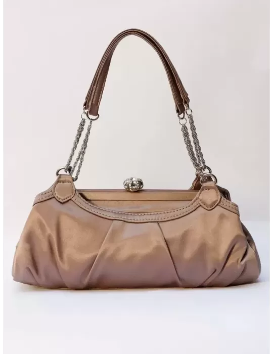 Anna Cecere bags | Pinkish satin clutch evening purse bag acx416 Anna Cecere bags | Pinkish satin clutch evening purse bag acx416