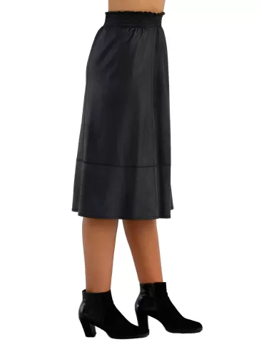 Aldo Colombo light blue and grey all wool midi plissè skirt 2