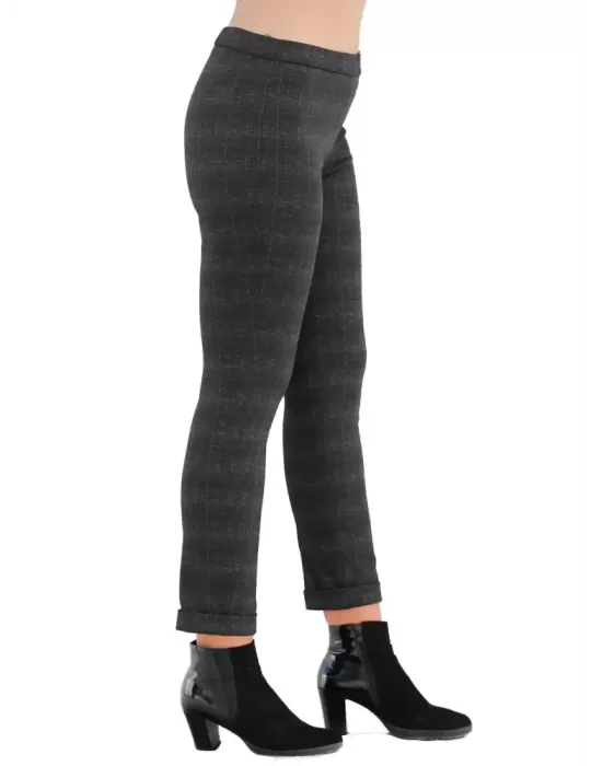 Pantaloni in pura lana microfantasia grigio Aldo Colombo