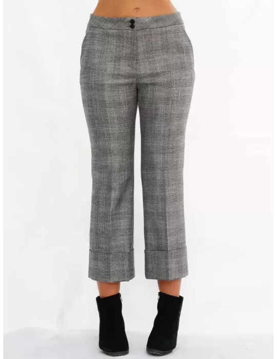 Maesta Milano yellow and purple liberty print capri flared trousers Maesta Milano yellow and purple liberty print capri flared trousers