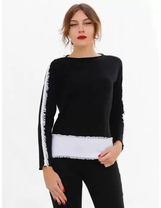Maglia collo alto lupetto pura lana merino arancio Riva Tricot Maglia collo alto lupetto pura lana merino arancio Riva Tricot