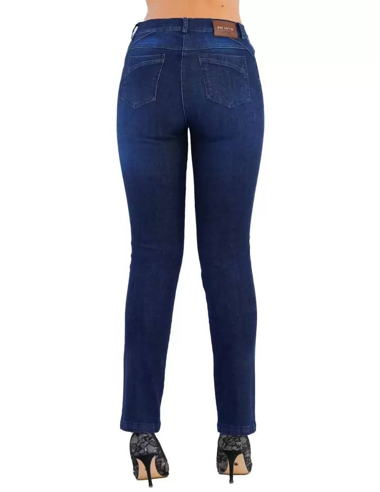 Paz Torras shop online | Blue denim jeans trousers plus size available