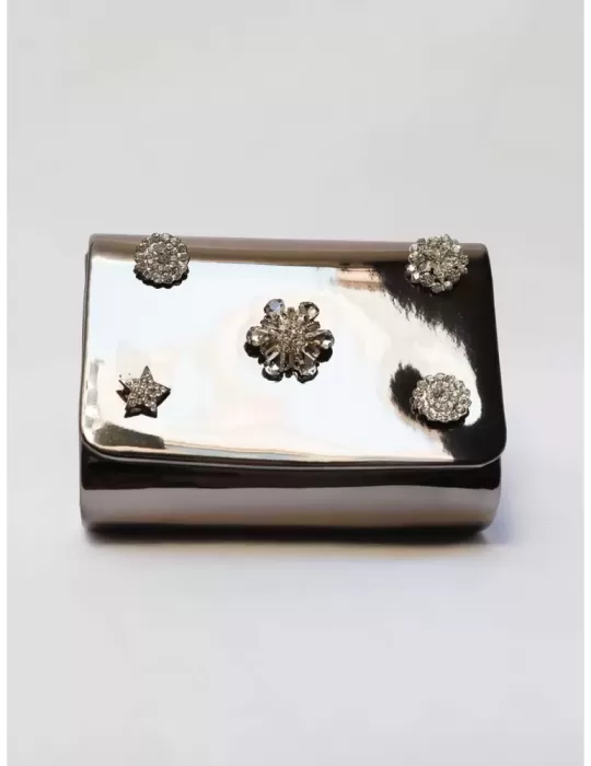 Pochette oro con strass Anna Cecere Pochette oro con strass Anna Cecere