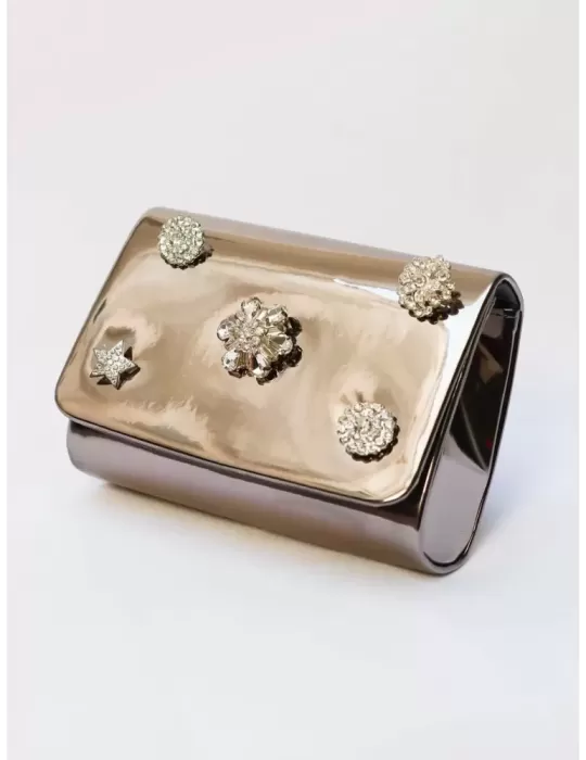 Pochette borsa cerimonia da sera oro Anna Cecere