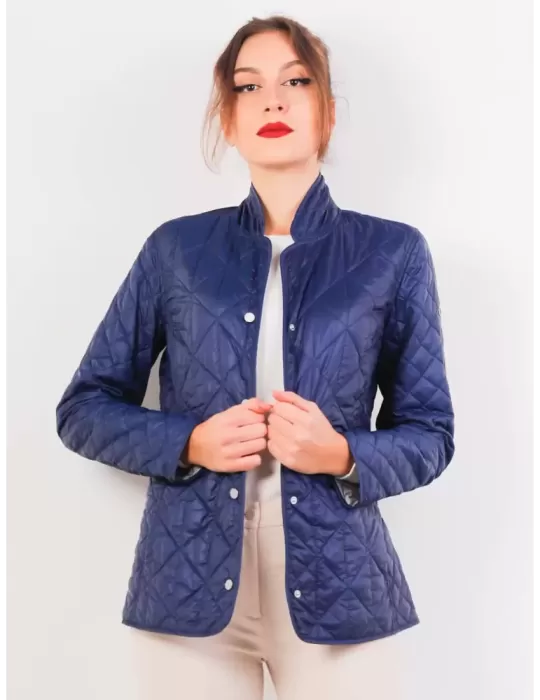 Concept K blue and grey quilted jacket Concept K blue and grey quilted jacket