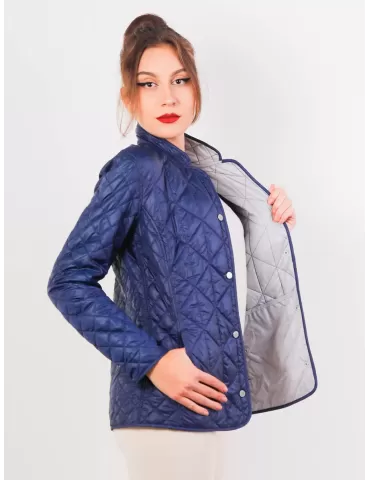 Shop online springtime Concept K blue and grey quilted jacket 2