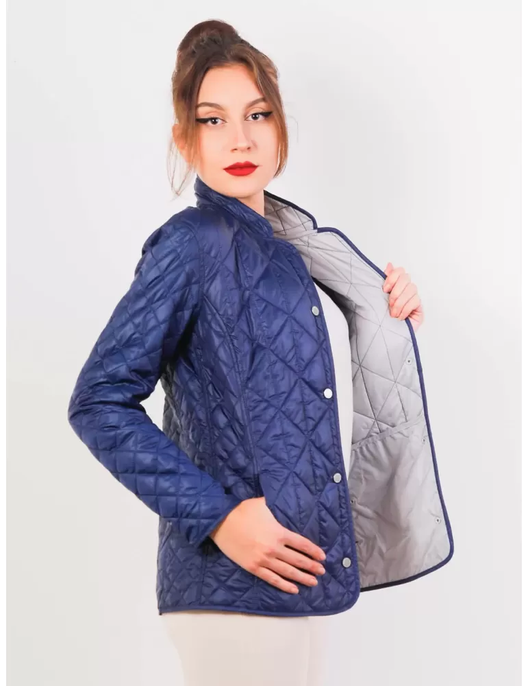 Concept K blue and grey quilted jacket