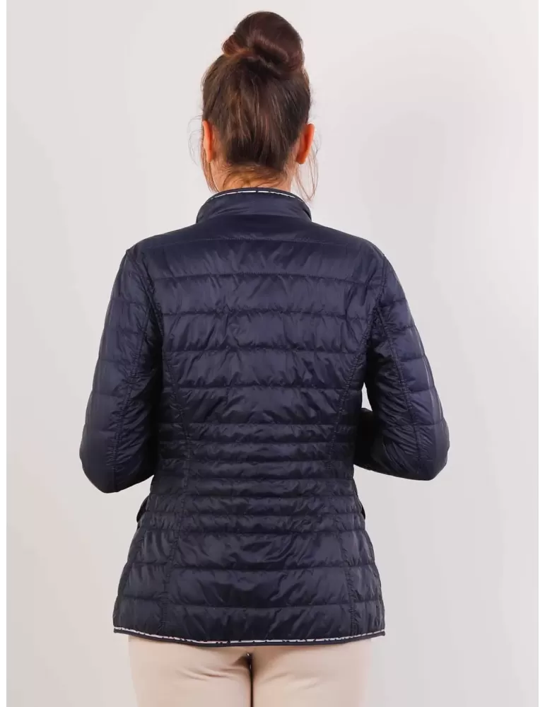 Giacca trapunta blu reversibile fantasia Concept K