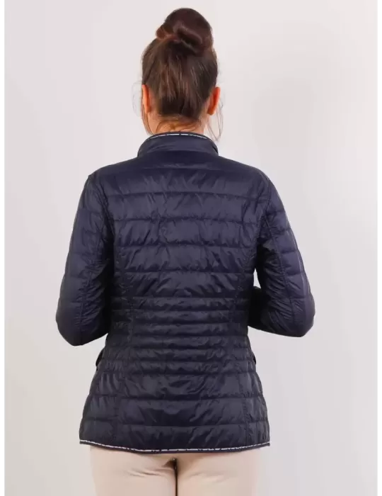 Giacca trapunta blu reversibile fantasia Concept K