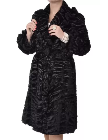Pelliccia shop nera donna