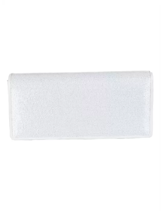 Anna Cecere pochettes | Borsa di raso bianco con paillettes acx676 Anna Cecere pochettes | Borsa di raso bianco con paillettes acx676