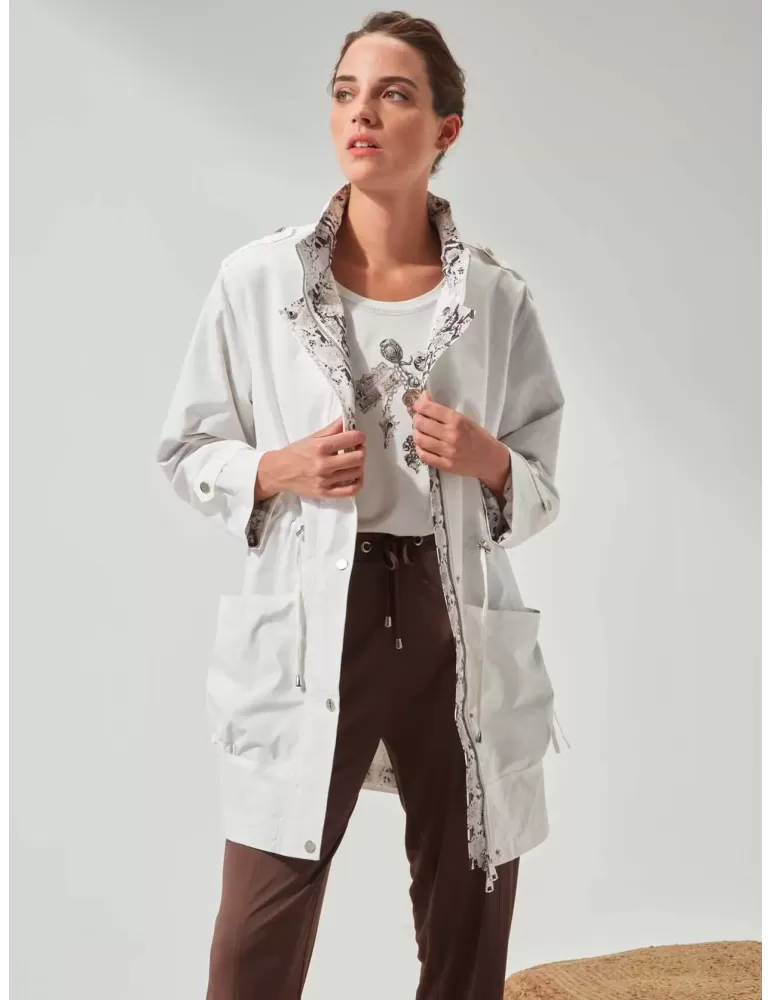 Giacca a vento parka impermeabile bianco Fuego W fino alla taglia 54 Giacca a vento parka impermeabile bianco Fuego W fino alla taglia 54