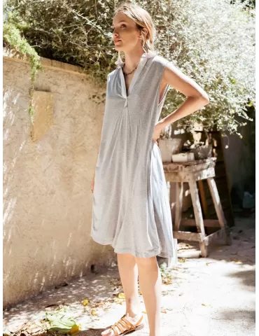 Ananke By Fuego Woman grey polo sun dress