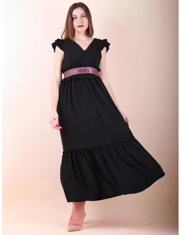 Long black sleeveless gipsy...