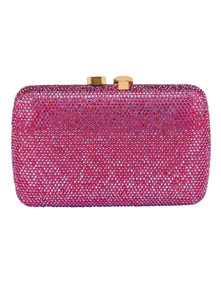 Red sunset shiny rhinestones jewel clutch evening bag Red sunset shiny rhinestones jewel clutch evening bag