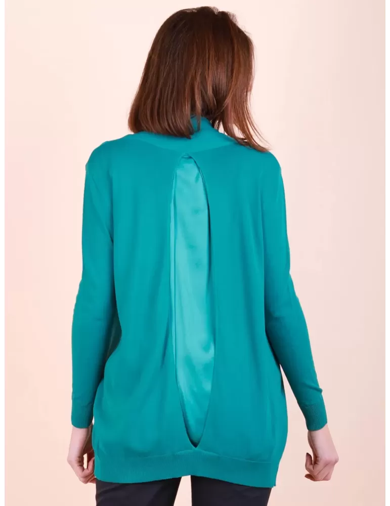 Frida Madè petrol green long cardigan two pieces twinset