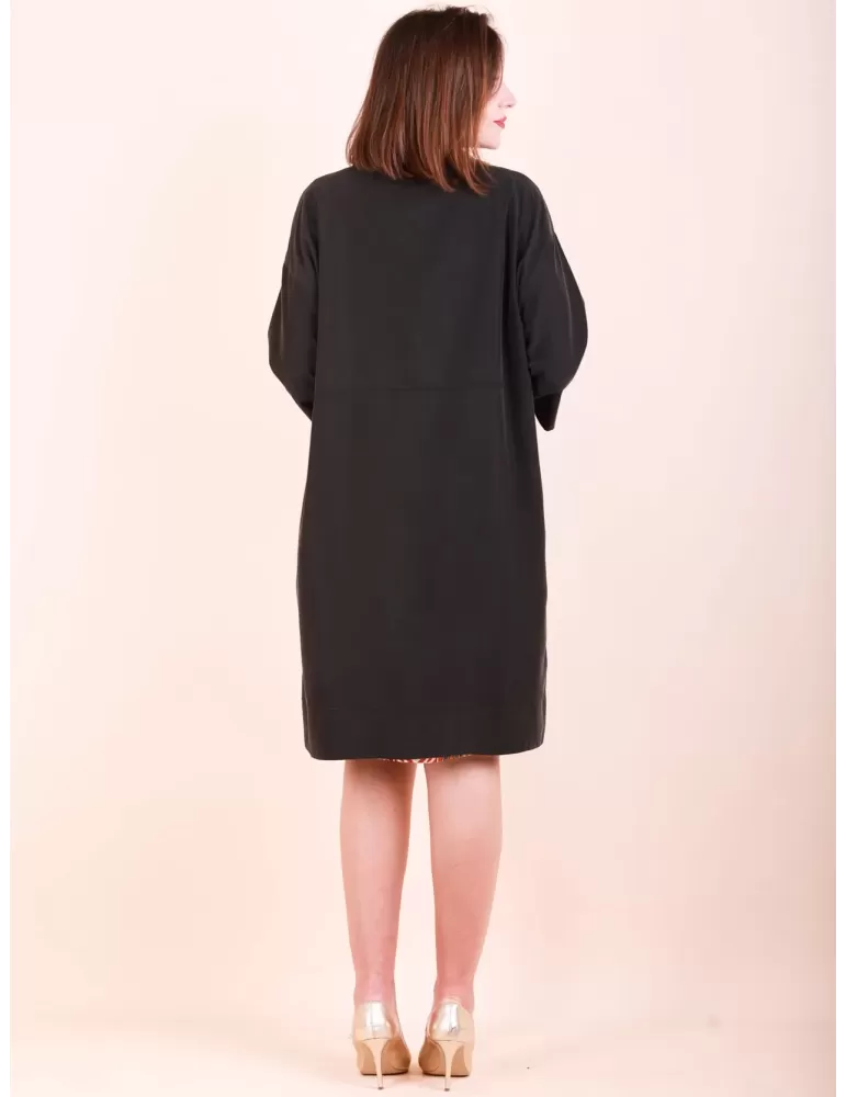 Giacca lunga spolverino etnico beige Paz Torras vendita fino alla 52