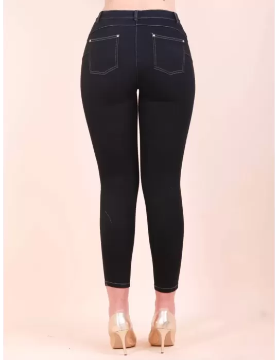 Piero Moretti online - black jeans trousers high waist for ladies