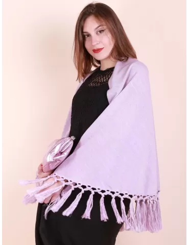 Pink lilac lurex merino...