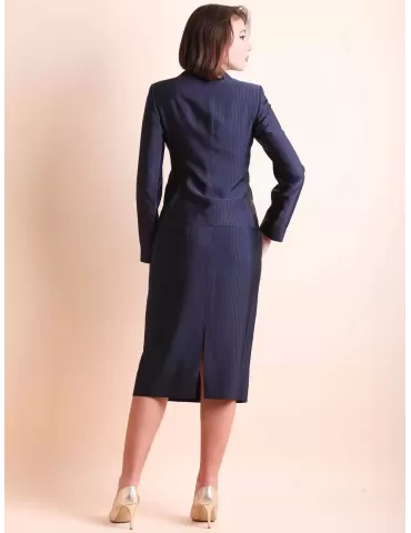 Tailleur gonna discount e giacca blu