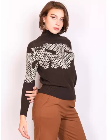 Shop online | Volpato Italian knitwear | Plus size turtleneck sweater 2