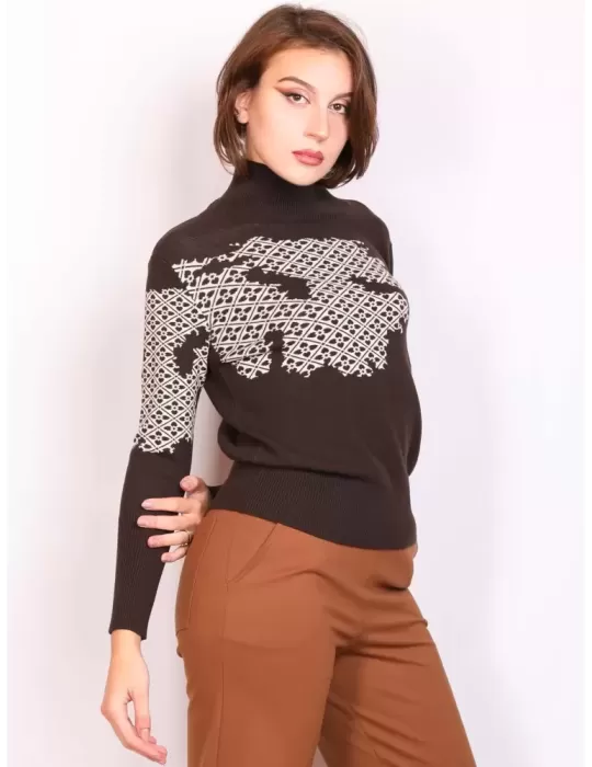 Shop online | Volpato Italian knitwear | Plus size turtleneck sweater