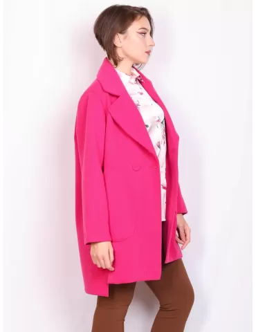 Fuchsia wool coat shop