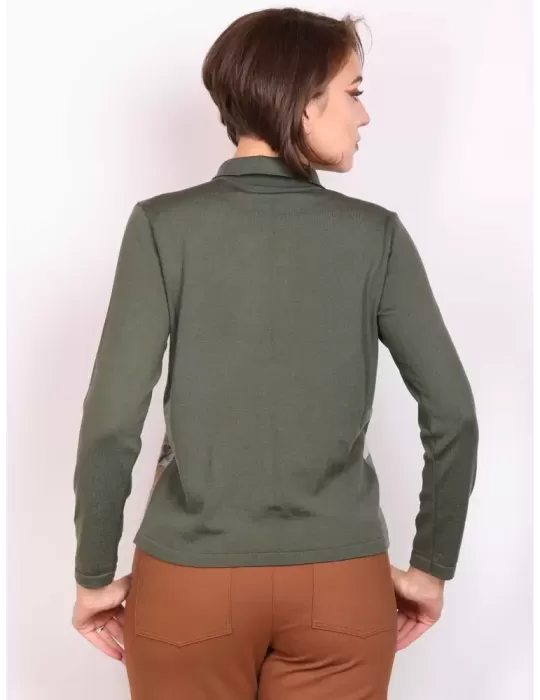 Aldo Colombo online | Giacca pura lana verde fantasia fiori fino tg 56