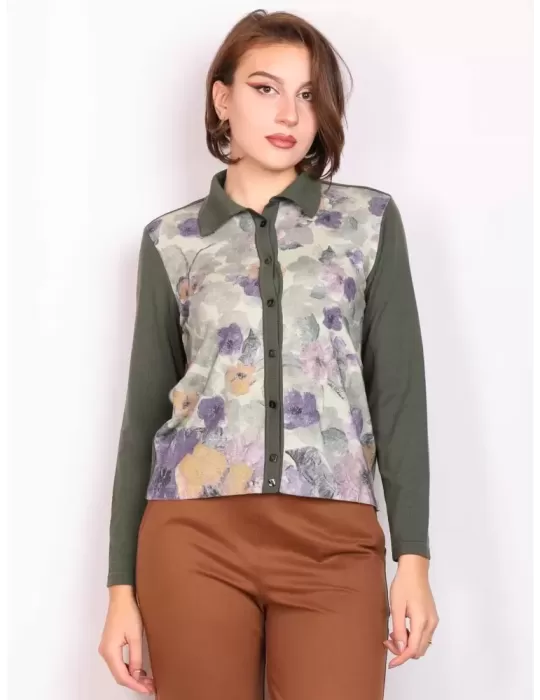 Aldo Colombo online | Giacca pura lana verde fantasia fiori fino tg 56 Aldo Colombo online | Giacca pura lana verde fantasia fiori fino tg 56