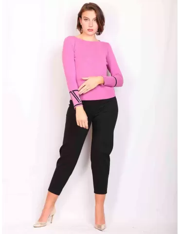 Shop online | Volpato Italian knitwear | Plus size black sweater 2