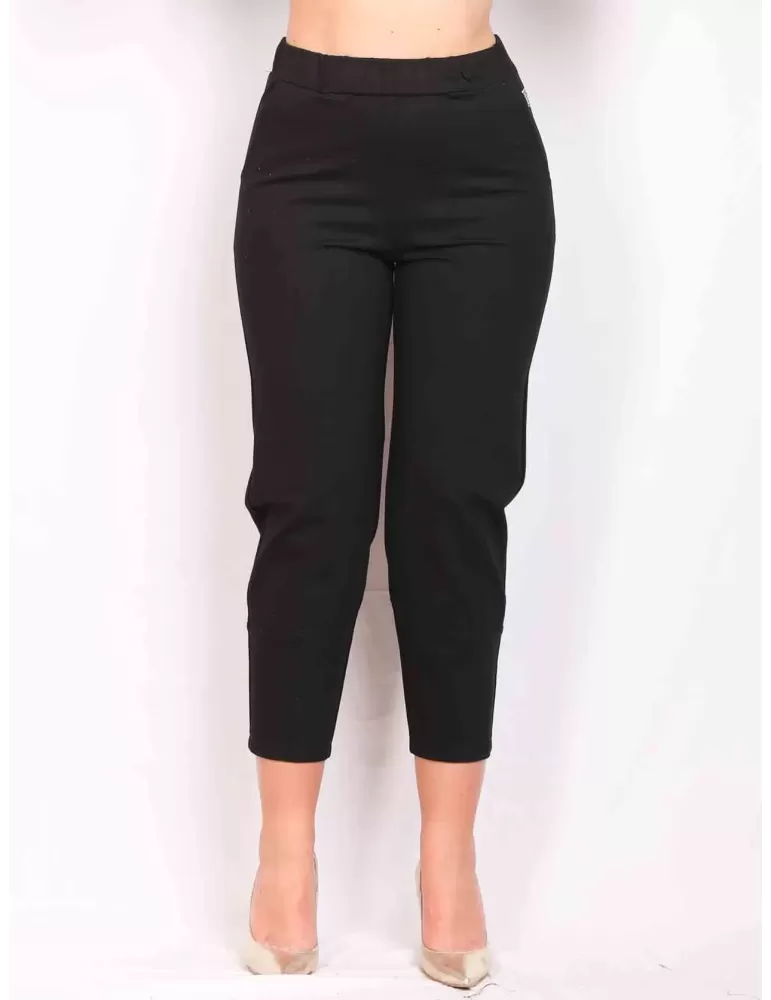 Volpato Maglieria | Pantaloni neri cargo jersey bi-stretch push-up Volpato Maglieria | Pantaloni neri cargo jersey bi-stretch push-up