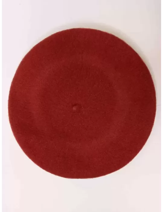 Cappelli Complit | Basco marrone in pura lana marrone coccio