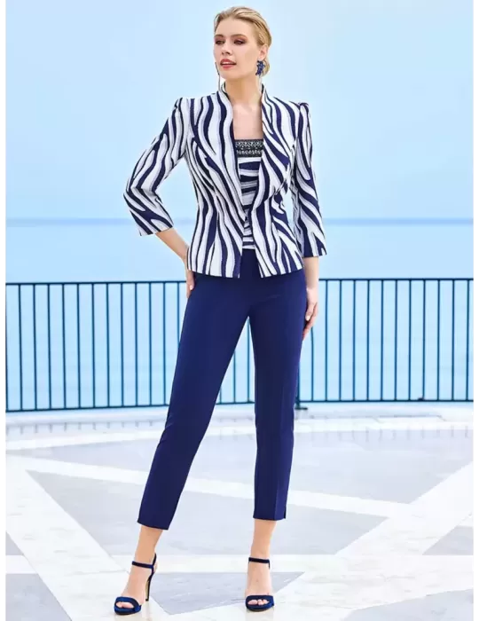 Sonia Pena Couture1231012 | Formal three pieces trouser suit Sonia Pena Couture1231012 | Formal three pieces trouser suit