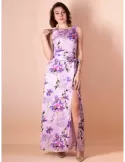 Outlet Silk long kimono floral caftan dress by Casting Collection