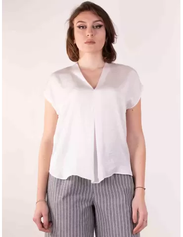 Camicia blusa in raso...