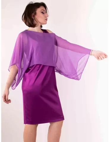 Purple sales chiffon bolero