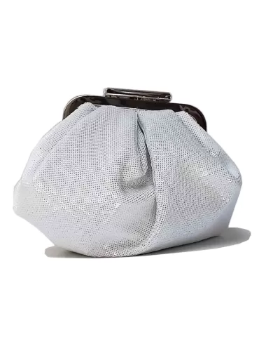 Anna Cecere white sequins granny purse jewel bag