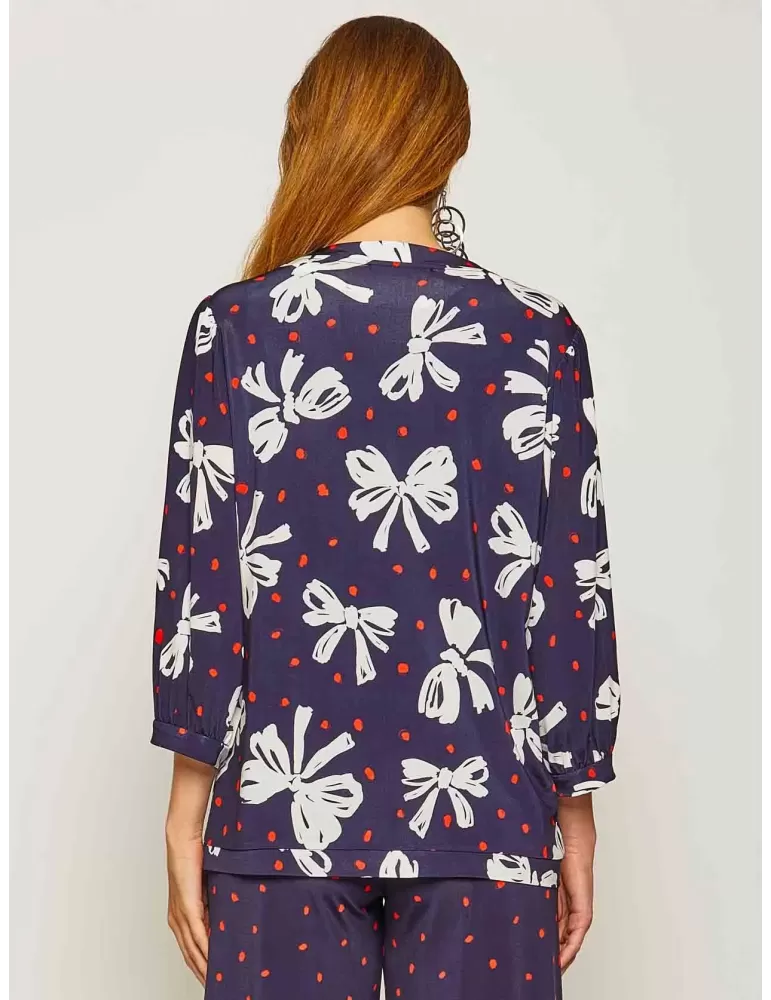 Francesca Mercuriali | Twinset pois bianco rosso e blu fino alla 60