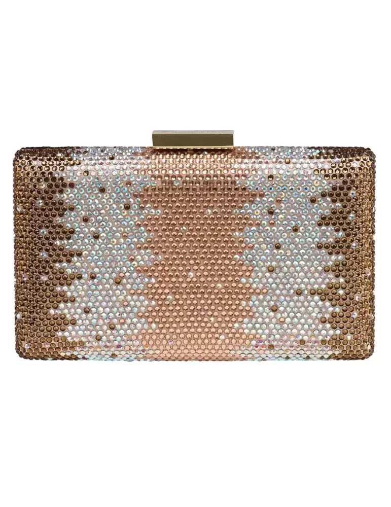 Anna Cecere bags | Borsa gioiello in raso oro rosa e strass aca 052 Anna Cecere bags | Borsa gioiello in raso oro rosa e strass aca 052