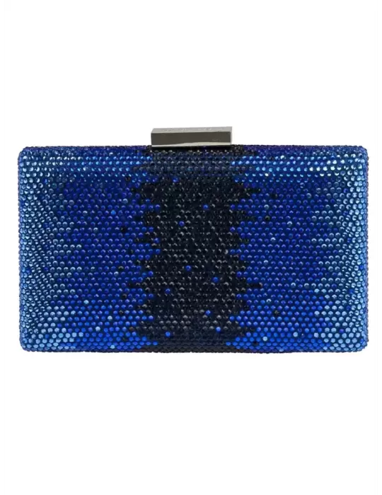 Anna Cecere bags | Borsa gioiello in raso azzurro e strass aca 052 Anna Cecere bags | Borsa gioiello in raso azzurro e strass aca 052