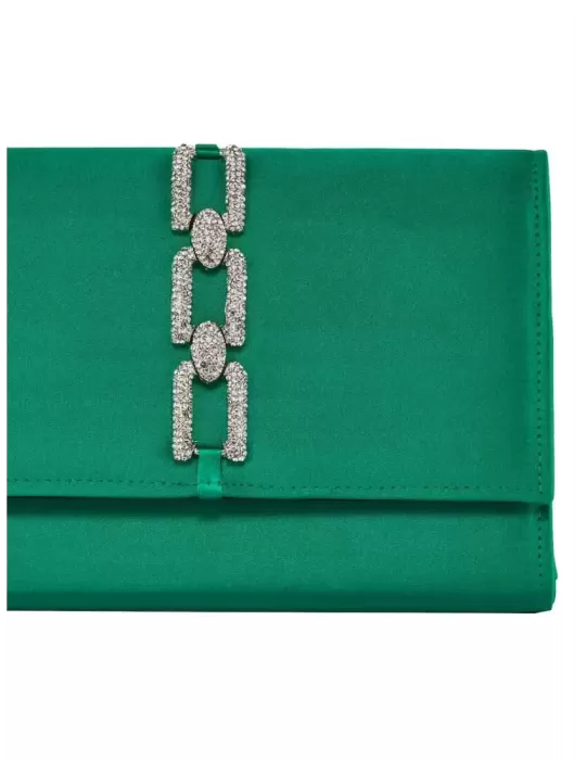 Emerald green baguette evening jewel bag | Anna Cecere aca630