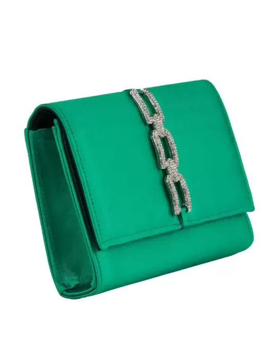 Emerald green baguette evening jewel bag | Anna Cecere aca630