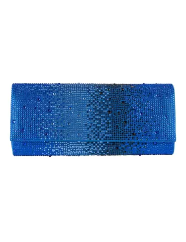 Anna Cecere bags | Borsa gioiello in raso azzurro e strass aca 0116