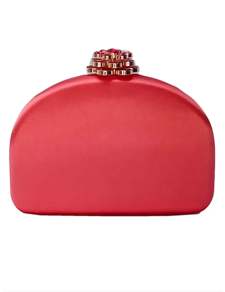 Anna Cecere bags | Borsa gioiello clutch raso rosso corallo aca632 Anna Cecere bags | Borsa gioiello clutch raso rosso corallo aca632